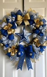 Dallas cowboys wreath