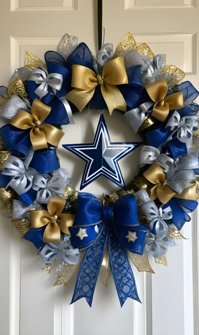 Dallas cowboys wreath