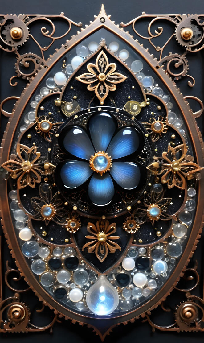 a colorful glass window