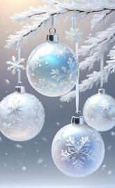 WHITE ORNAMENTS