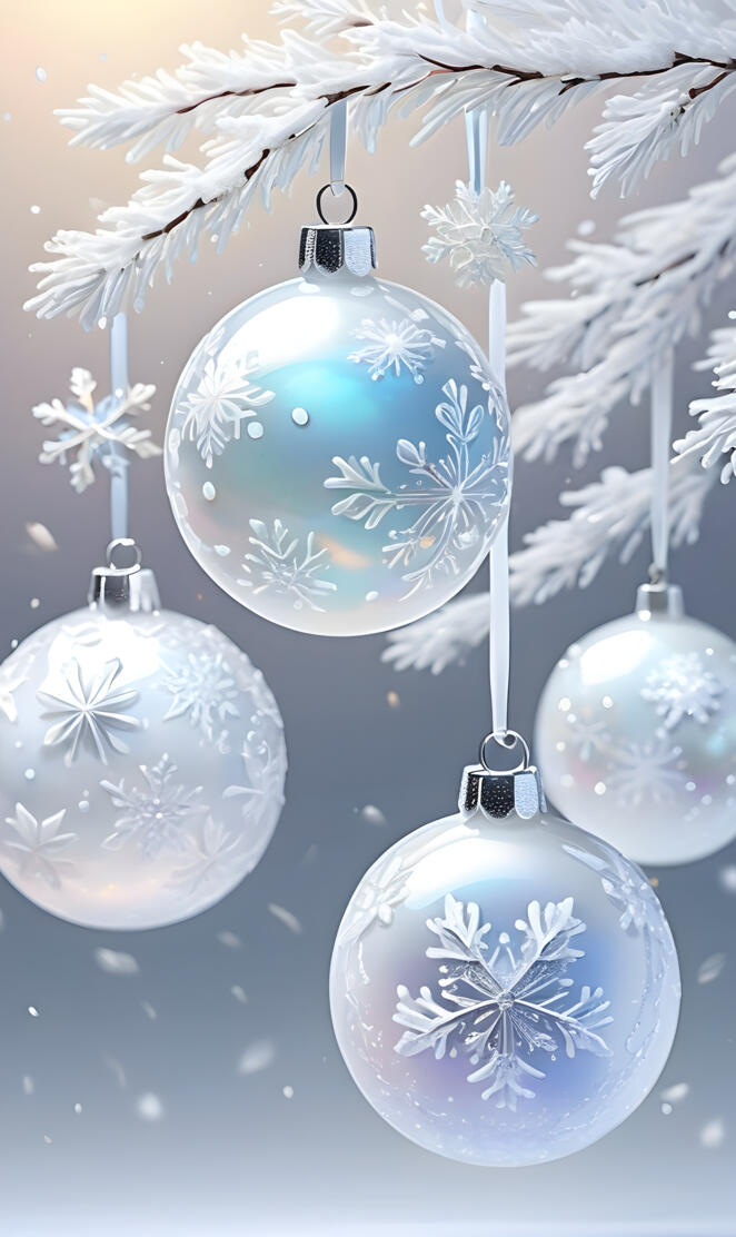 WHITE ORNAMENTS