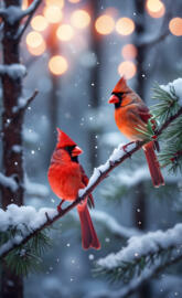 winter cardinals