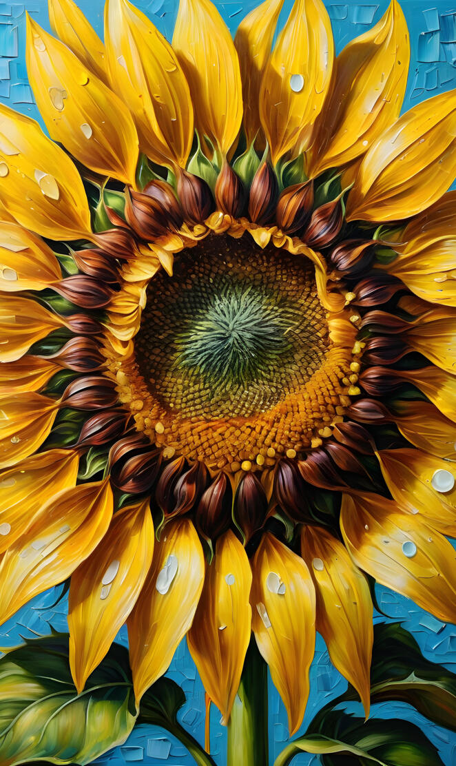 a yellow sunflower with a large center