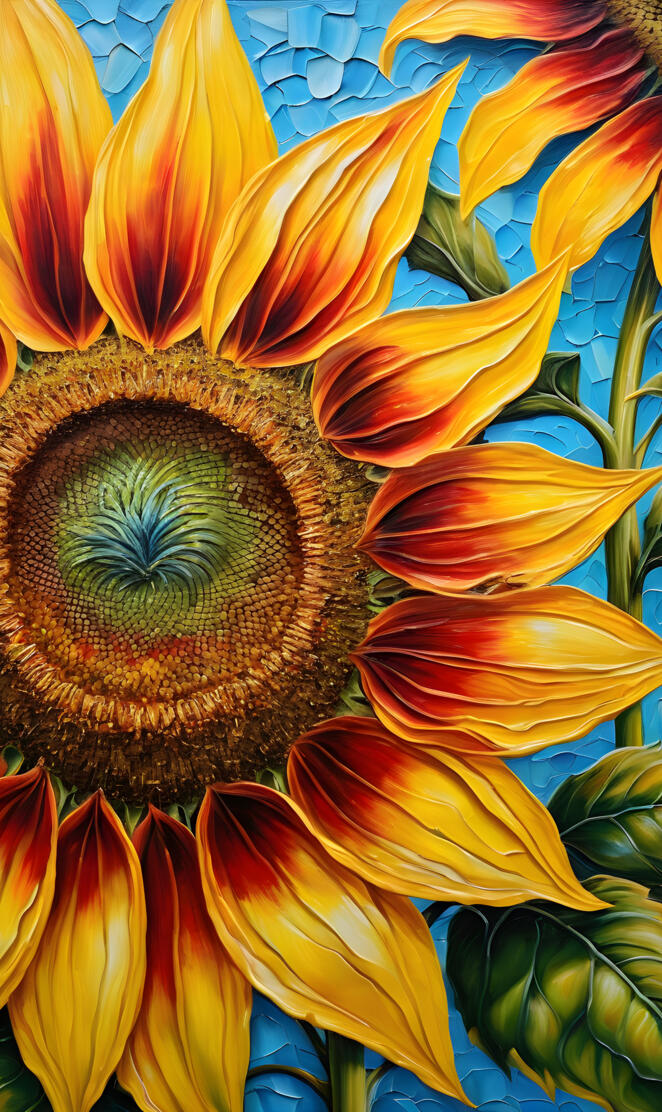 a group of colorful flowers