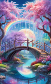 a bridge over a body of water