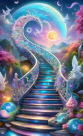 spiral stairs background pattern