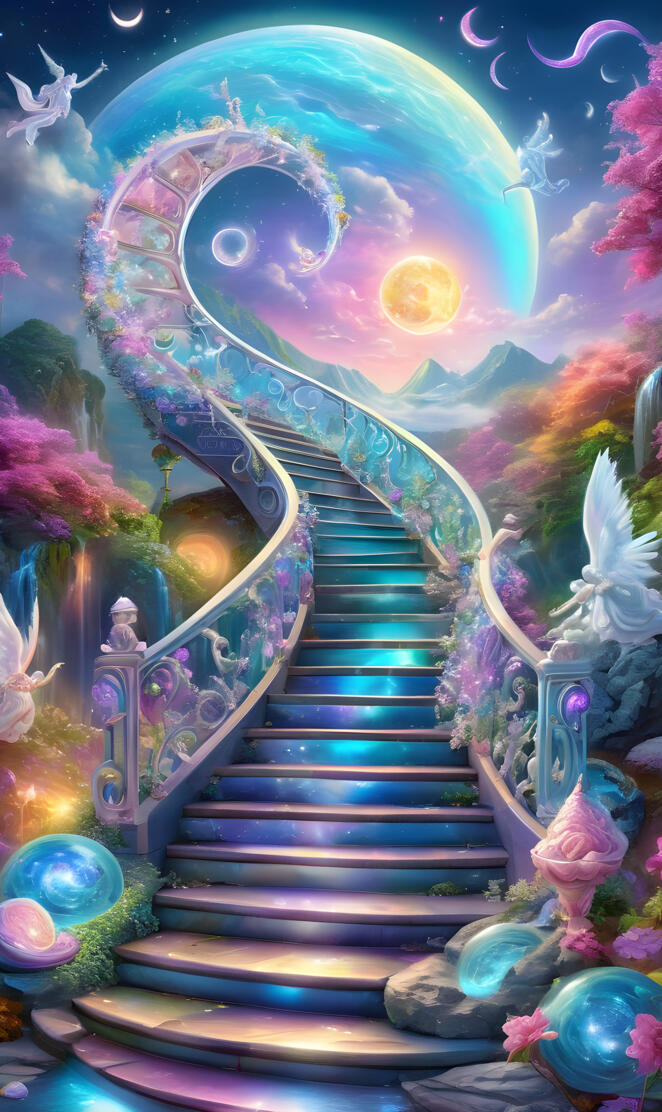 spiral stairs background pattern