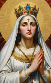 Hail Mary, Blessed Mother, Holy Mary, graceful and loving, pray for us