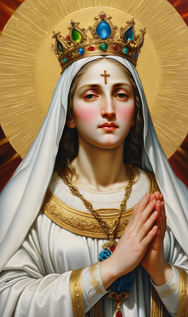 Hail Mary, Blessed Mother, Holy Mary, graceful and loving, pray for us