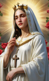 Hail Mary, Blessed Mother, Holy Mary, graceful and loving, pray for us