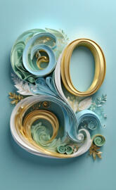 a pair of gold and blue rings