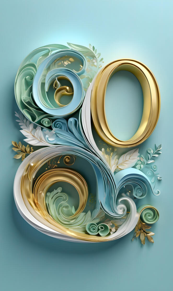 a pair of gold and blue rings