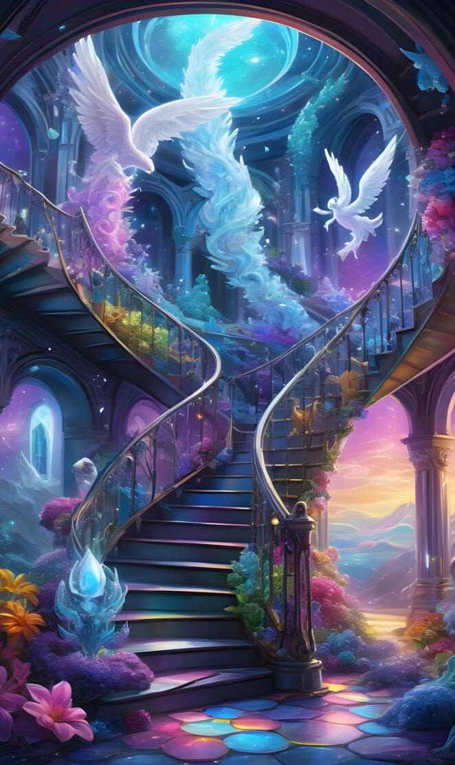 stairs background pattern