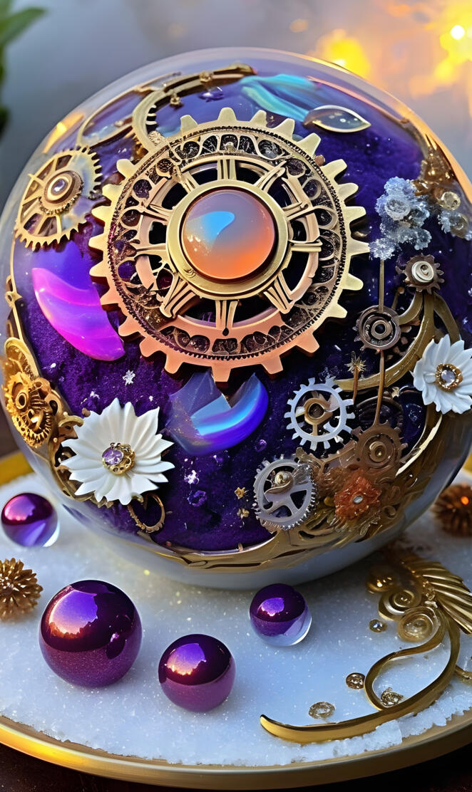 a colorful plate with a design on it