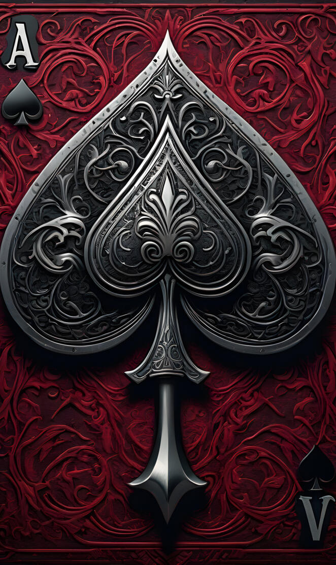 a black and red design