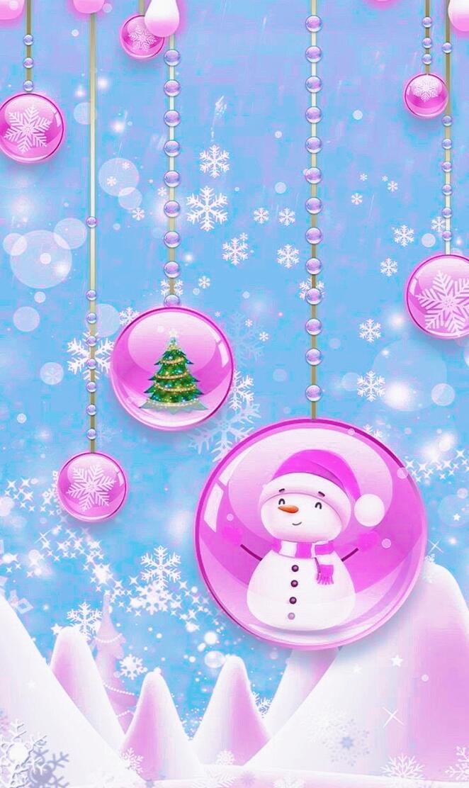 Pink Snowman