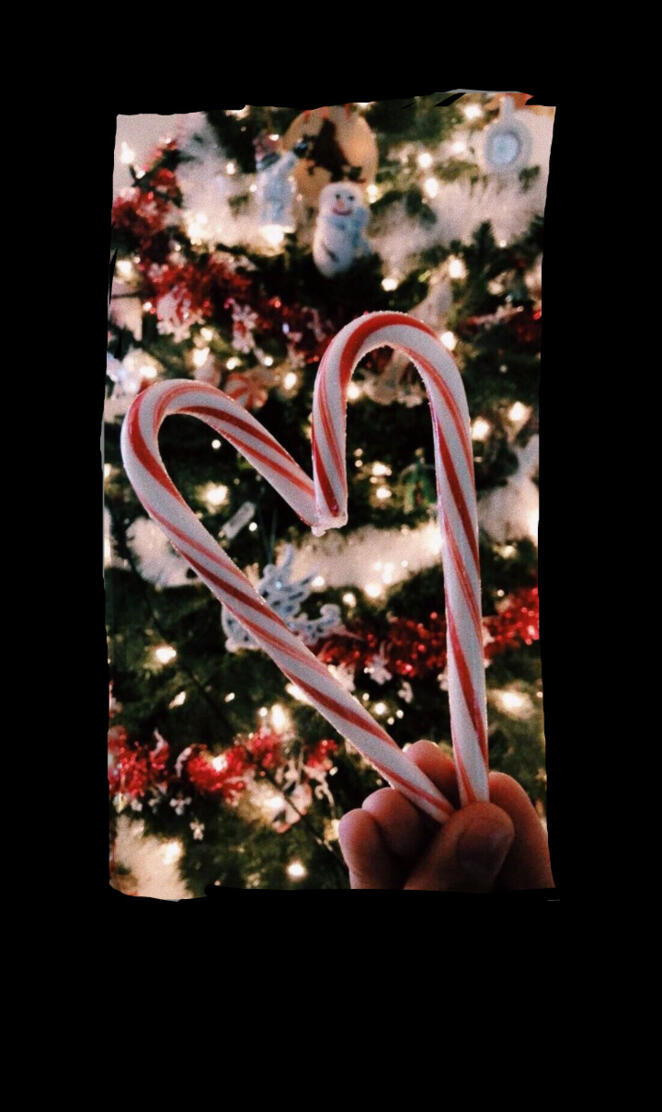 Candy cane heart