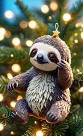 sloth ornament