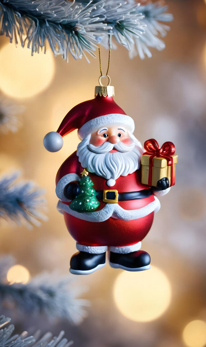 Santa Ornament