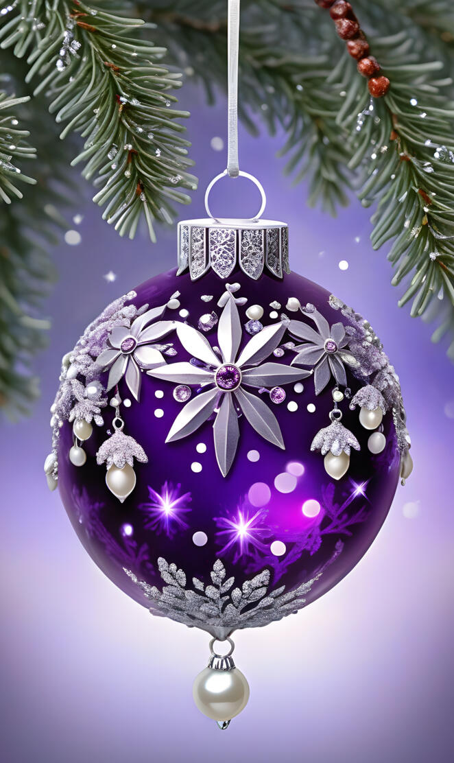 Purple Ornament