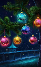 Neon Ornaments