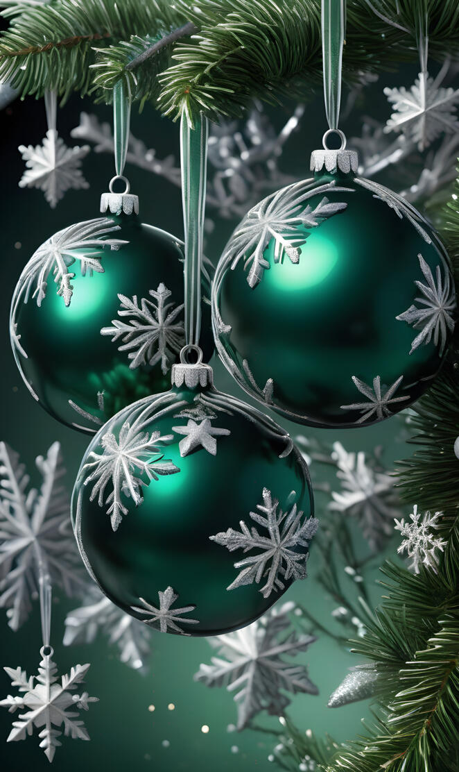 Emerald Ornaments