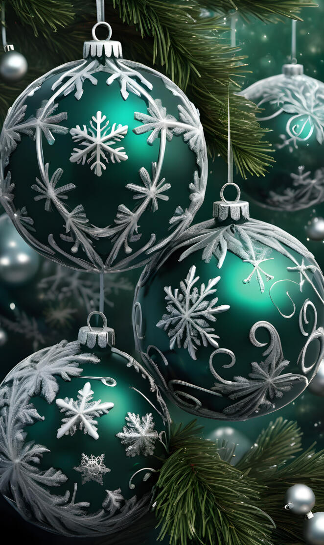 Emerald Ornaments