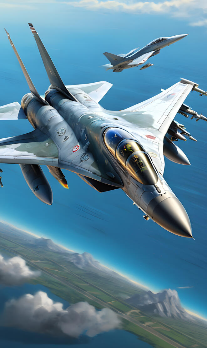 fighting jet looping