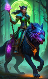 a person riding a horse