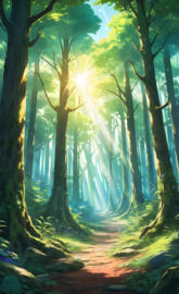 Sunny Fantasy Forest
