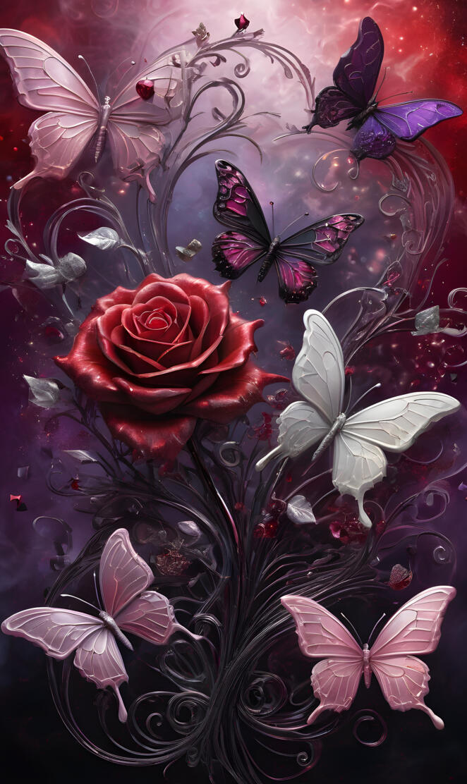 Butterflies 🦋 Hearts ❤️ Flowers 💐