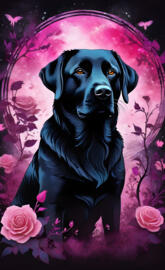 Magenta black lab