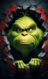 Peek a BOO 👀  The Grinch