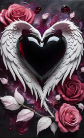 a mask made of roses