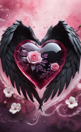 a rose with a black background