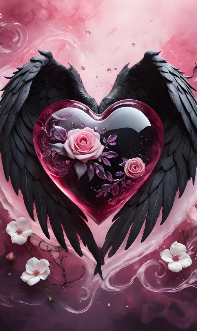 a rose with a black background