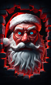 Peek a BOO 👀  SANTA 🎅