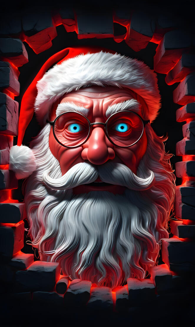 Peek a BOO 👀  SANTA 🎅