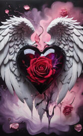 Heart & Angel Wings