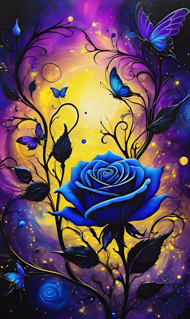 fantastic wallpaper with rose