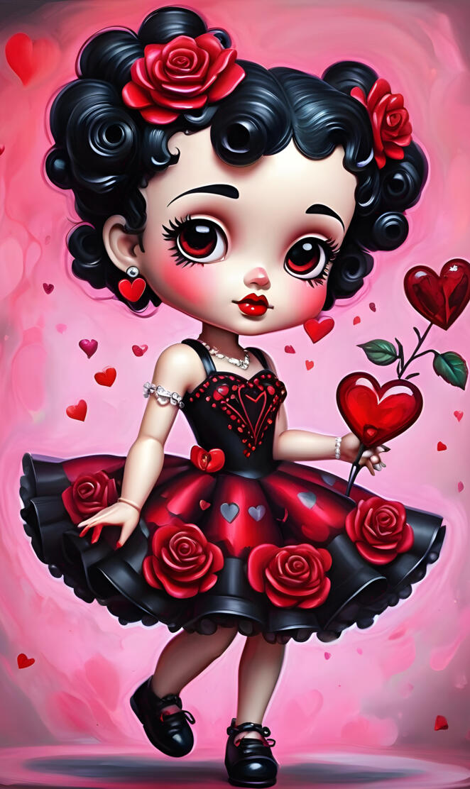 Betty Boop Valentine Girl