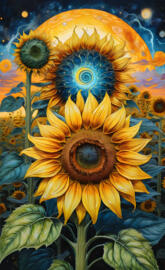abstract sunflower