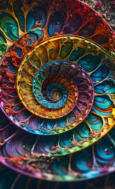 multicolored spiral