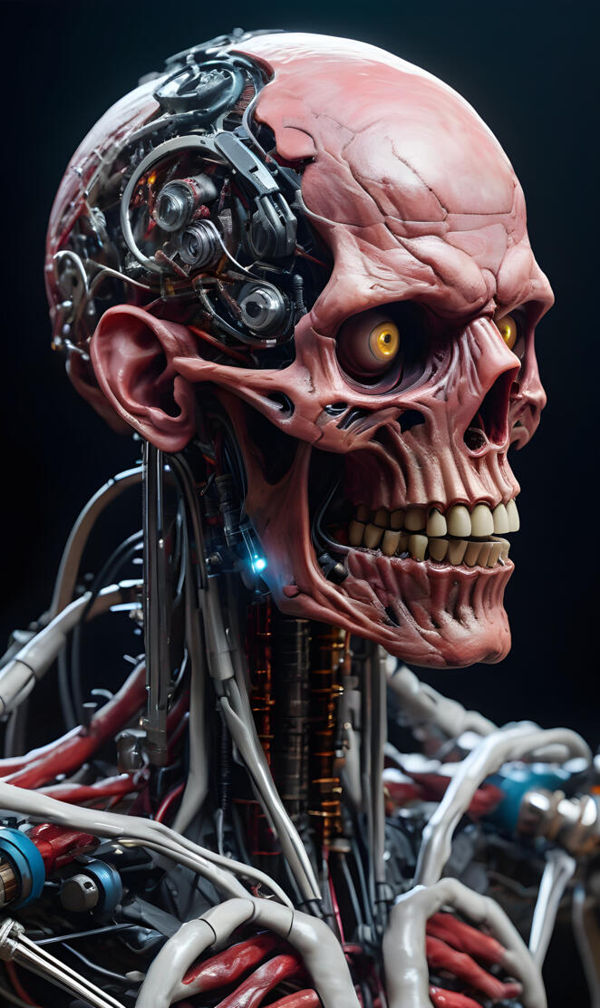 Cyborg Skull