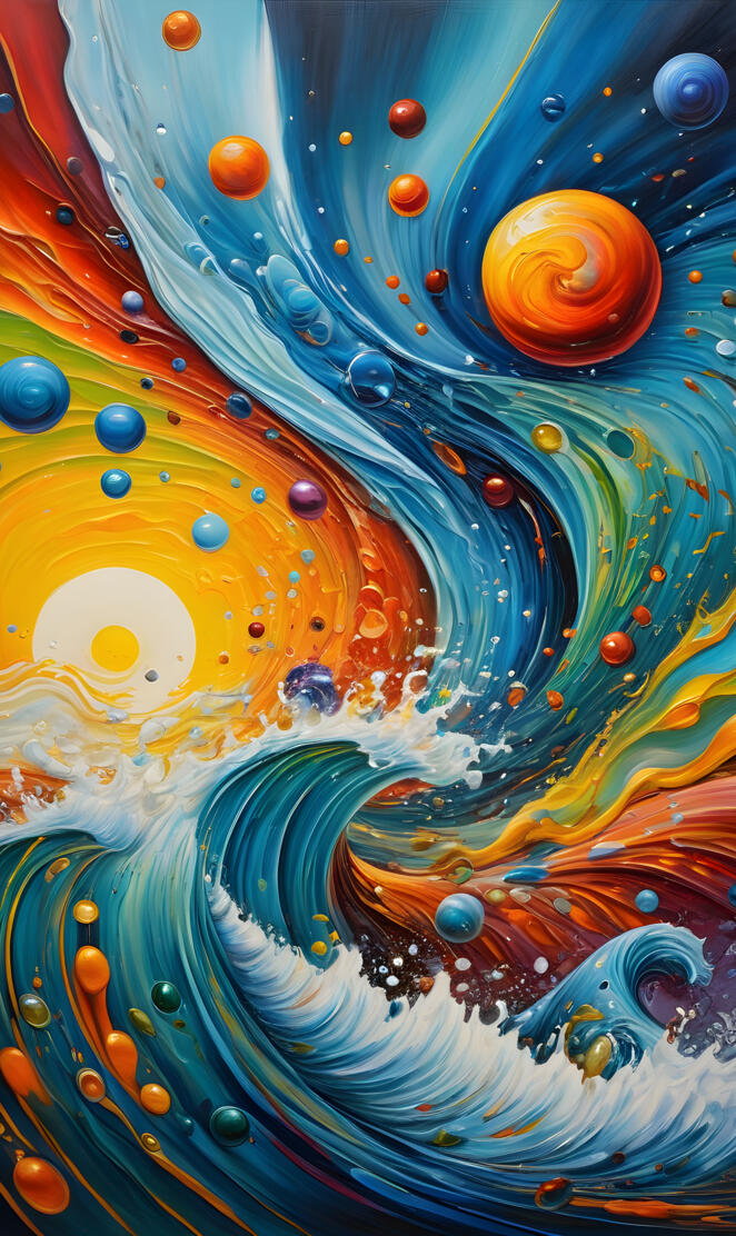 Retro rainbow pattern