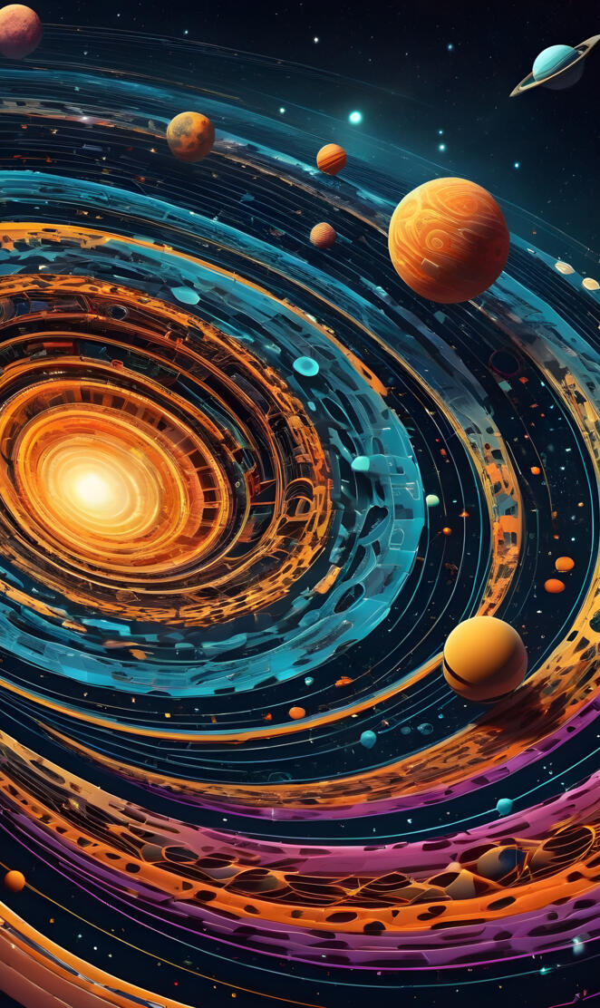 Circular space pattern