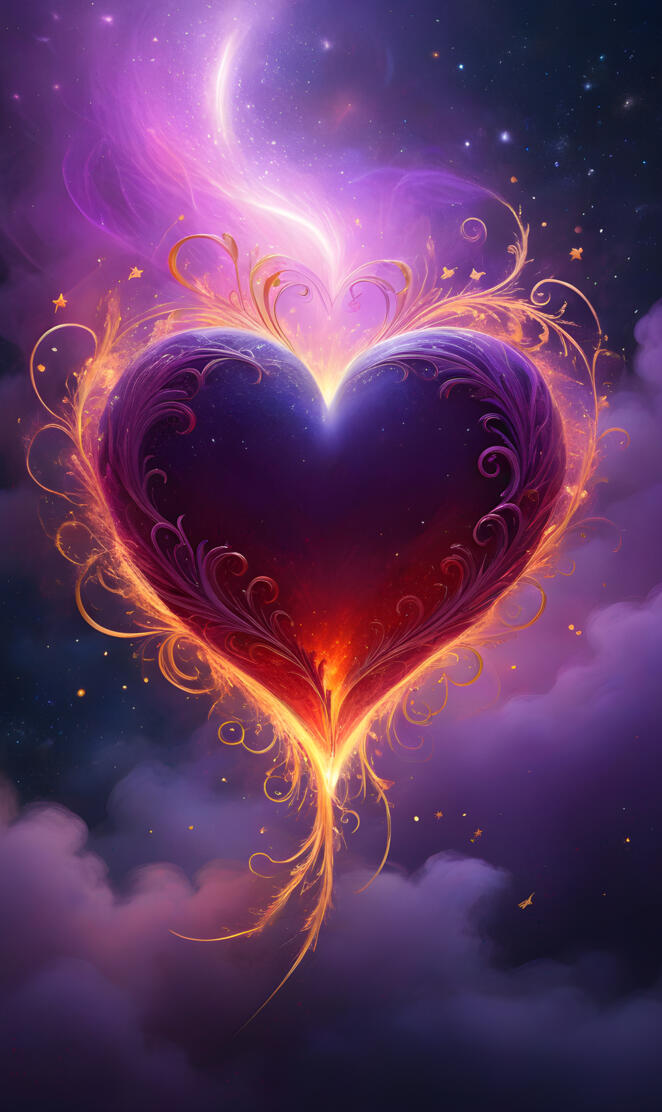 Fiery Romantic Heart