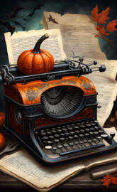 Halloween Typewriter Communication