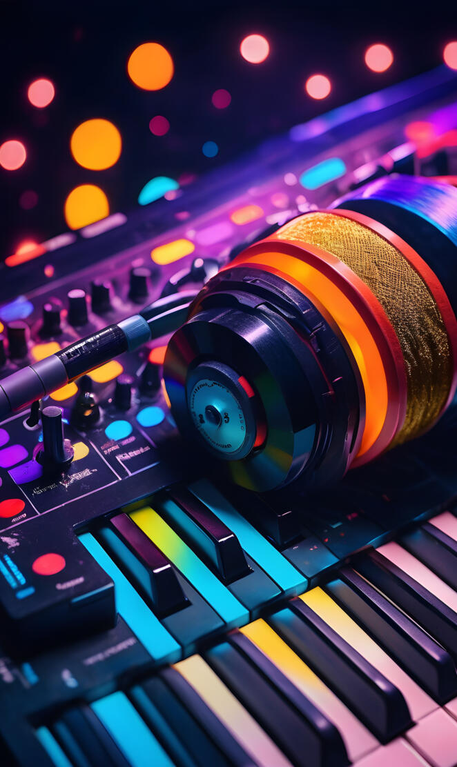 a close up of a sound mixer