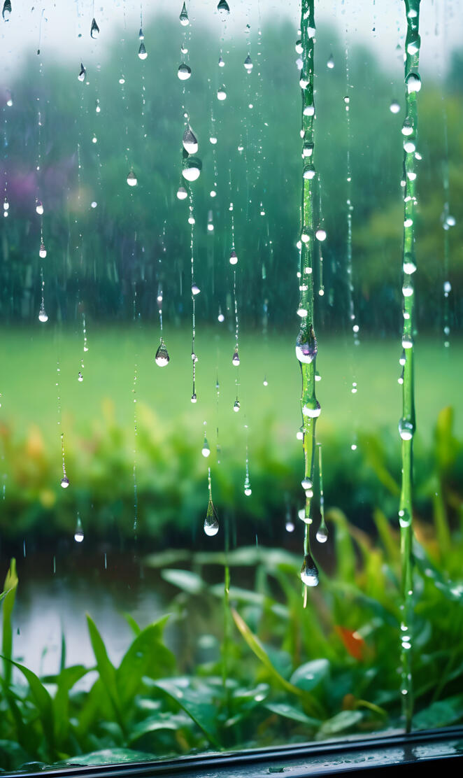 Lluvia en la naturaleza